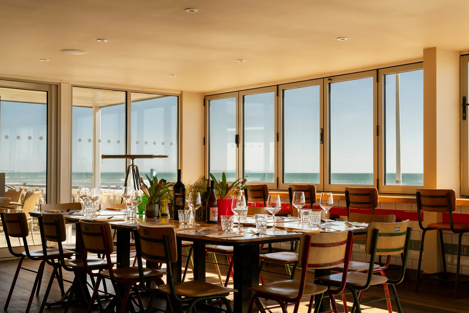 The Games Room overlooking the beach
