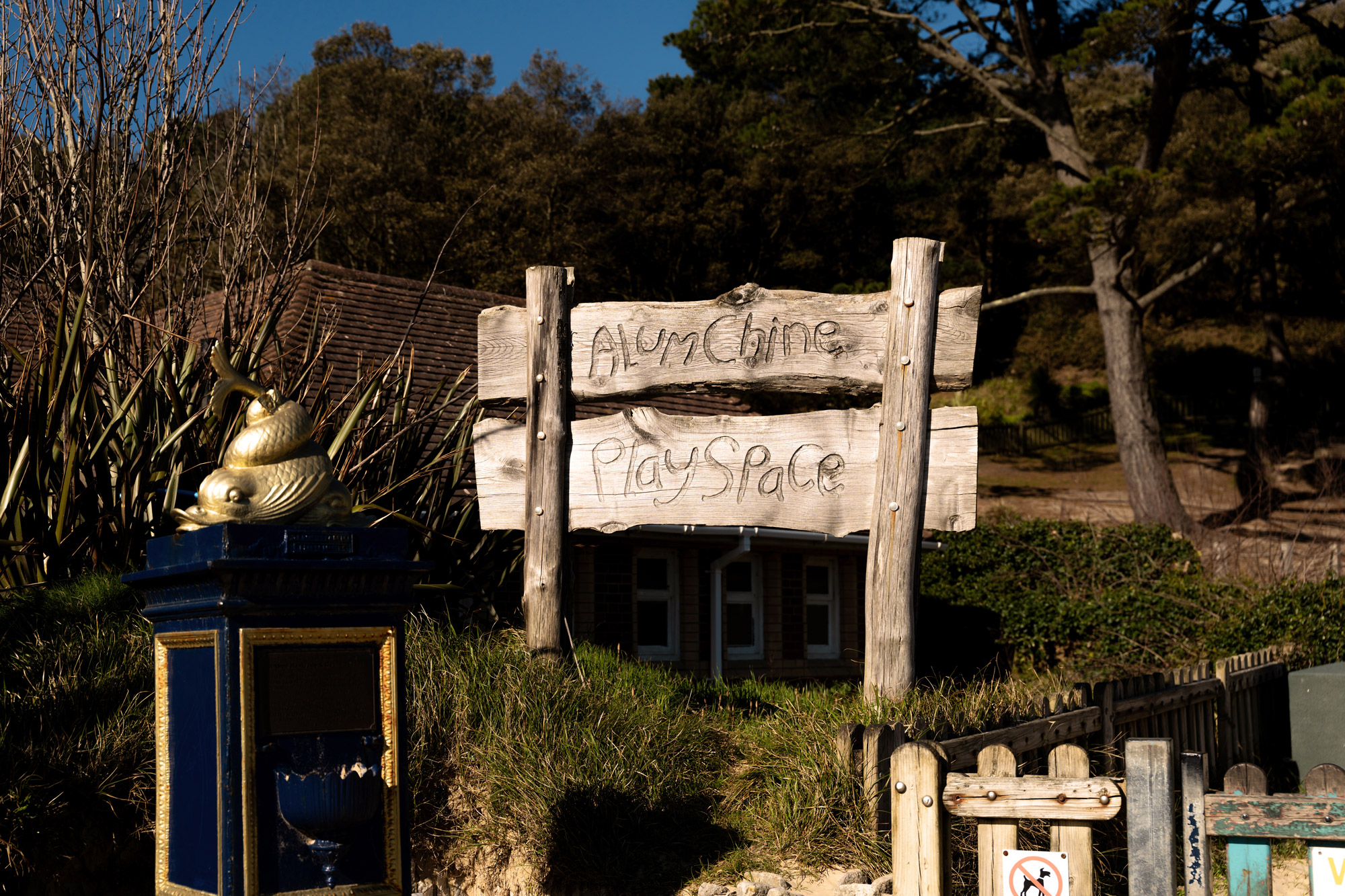 Alum Chine Play Space sign