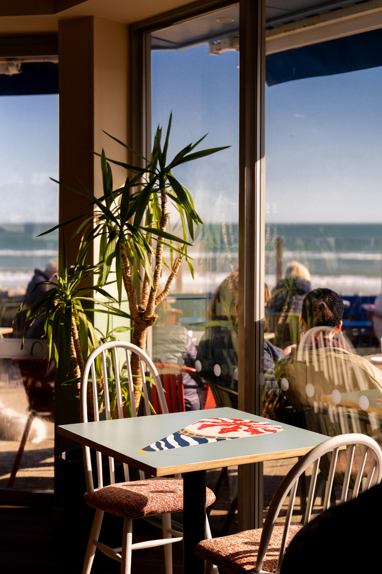 Alum Beach Hut — window view